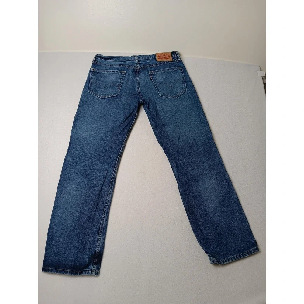Levi Strauss 559‎ Jeans Mens W34 L30 Blue Medium Wash Relaxed Fit Straight Denim
